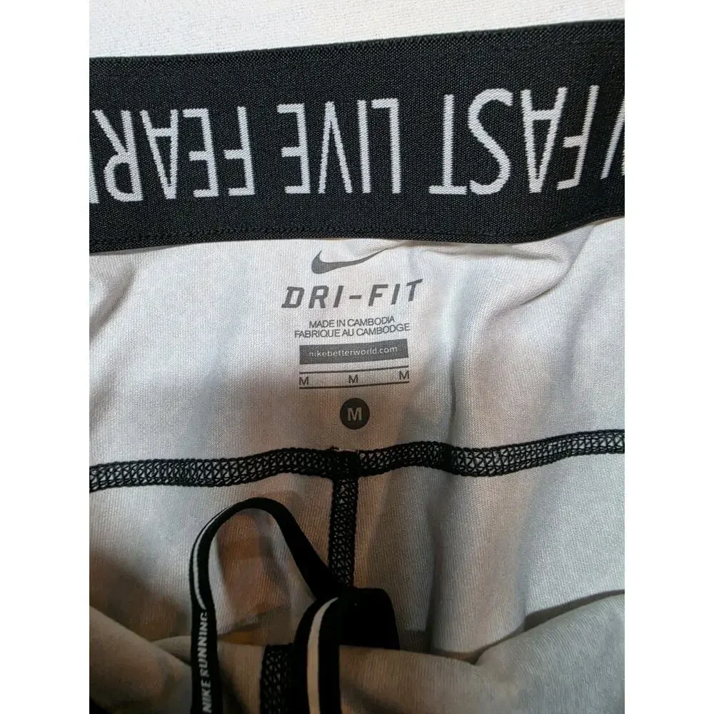 nike jogger women Dry Fit Black And White Size Medium